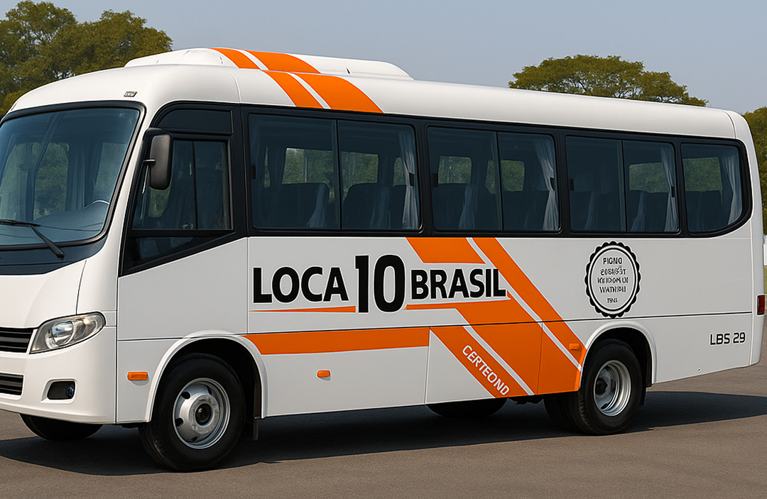 aluguel de ônibus em BH Belo Horizonte com e sem motorista frota Loca10 Brasil transporte de passageiros